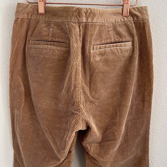 Lauren Ralph Lauren Brown Straight Crop Corduroy Ribbed Pants 8 - Picture 6 of 6